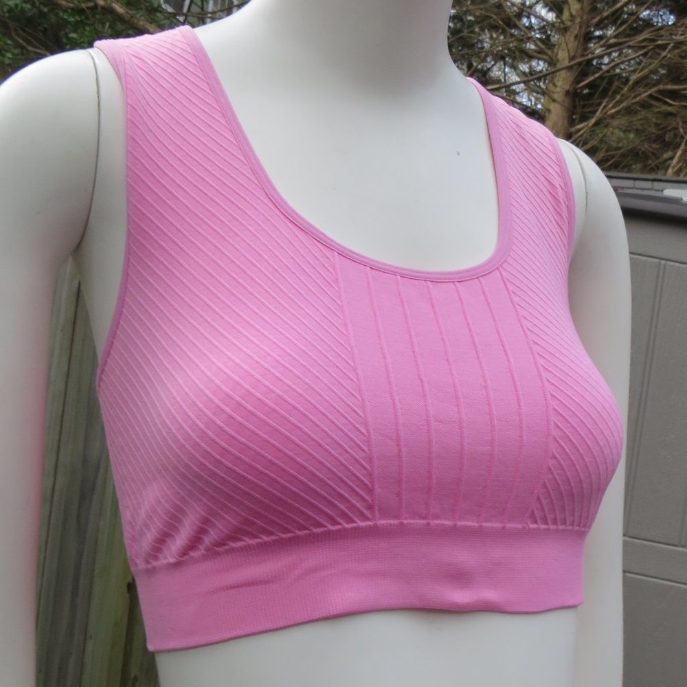 Lorraime B. Pink Sports Bra size L